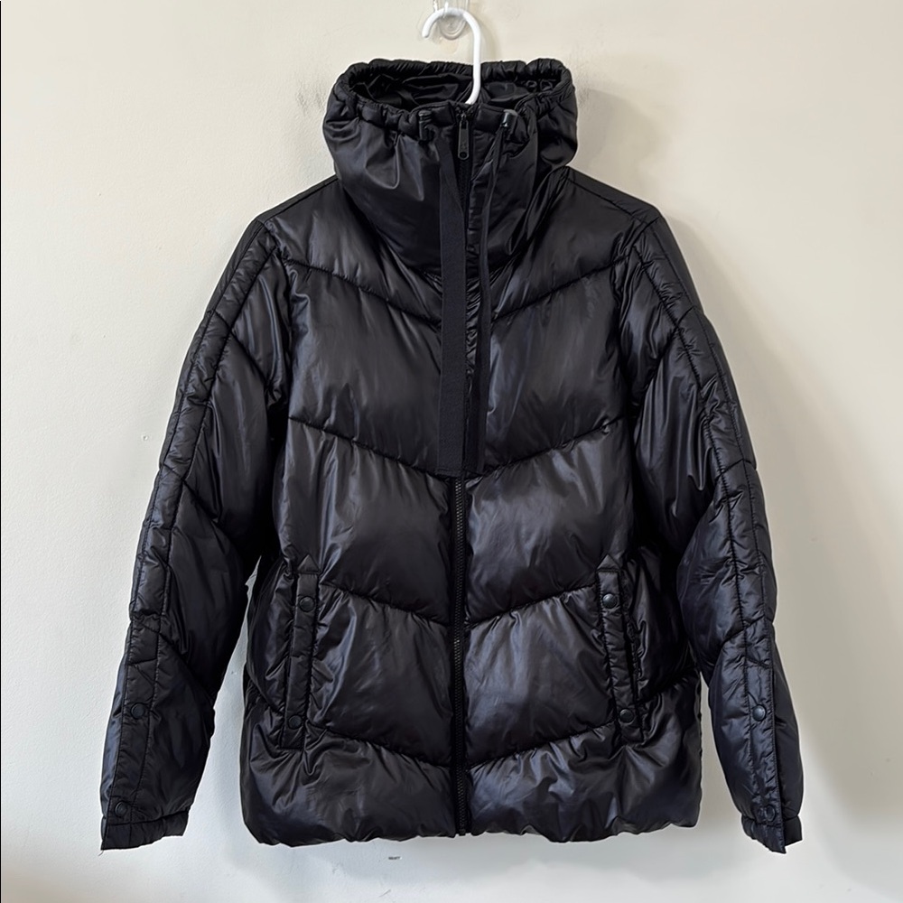 Sam Edelman Quilted Puffer Jacket Black Size Medium - Picture 2 of 10